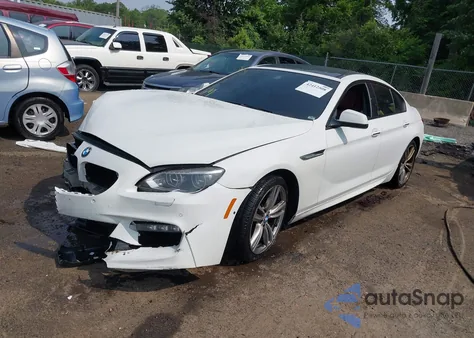 2014 BMW 650I Gran Coupe xDrive from USA, damaged, VIN WBA6B4C57ED371303